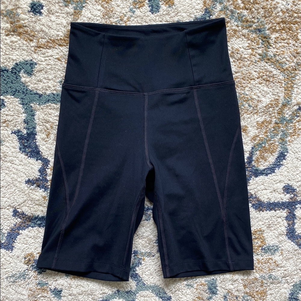 Black High-Rise Bike Short